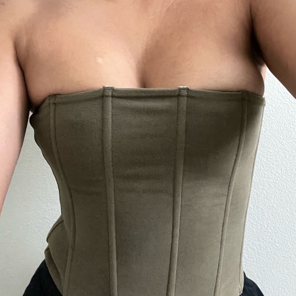 SKIMS bustier - Small - LIKE NEW - Olive Green